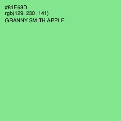 #81E68D - Granny Smith Apple Color Image